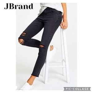 JBrand Skinny Jeans Distressed  Black 27W
